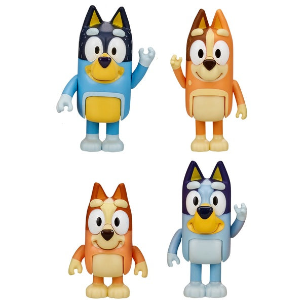 Bluey 4 Pack - Bluey & Family