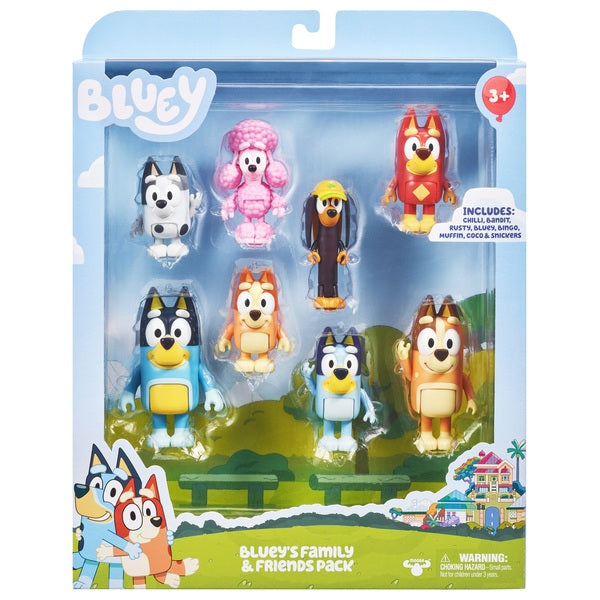 Bluey Family & Friends 8 Figure Pack