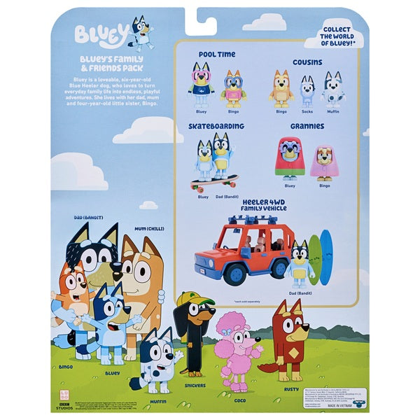 Bluey Family & Friends 8 Figure Pack