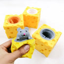 Pop-Up Mouse Cheese Squishy Toy – Funny Sensory Stress Relief Fidget Toy