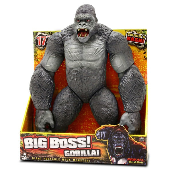 Kids Primal Clash Big Boss Gorilla Action Figure For 3Yrs +