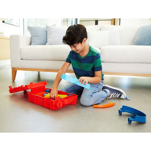 Hot Wheels Track Builder Unlimited Fuel Can Stunt Box and Vehicle