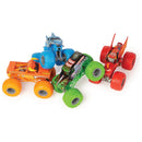 Monster Jam Tough Threads 1:64 Diecast Trucks 4-Pack + Free Activity Book
