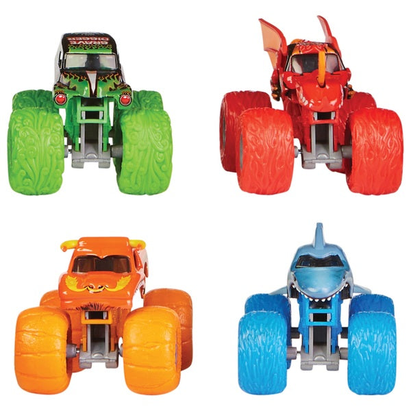 Monster Jam Official 1:64 Megalodon 4 Pack Monster Trucks