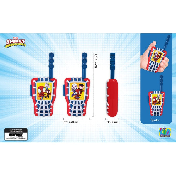 Kids Spidey and His Amazing Friends Walkie Talkies