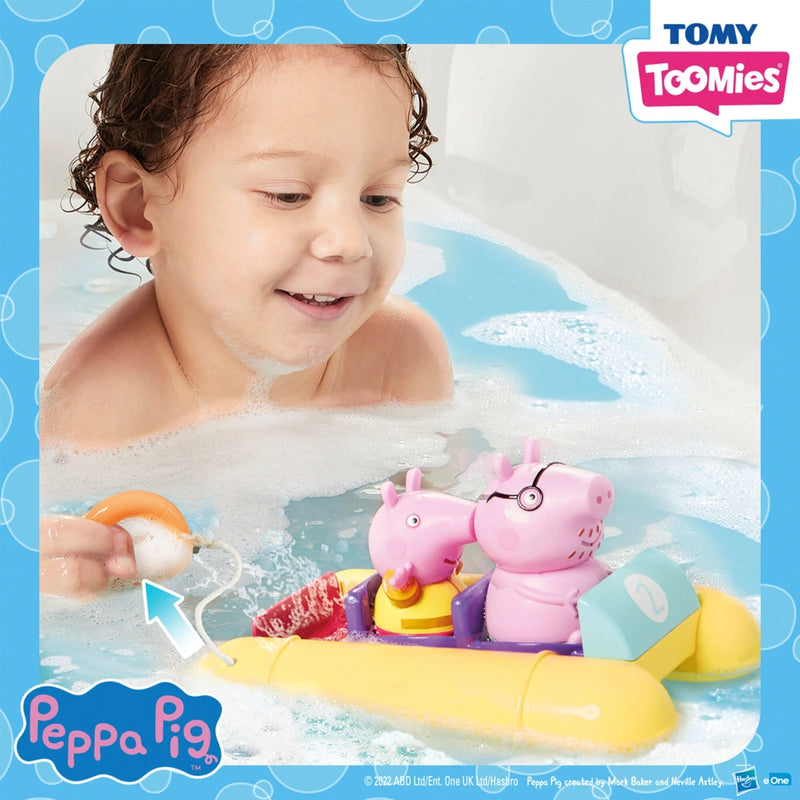 TOMY Toomies Peppa Pig Boat Adventure Set Bath Toy