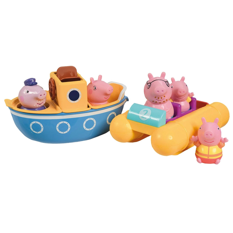 TOMY Toomies Peppa Pig Boat Adventure Set Bath Toy