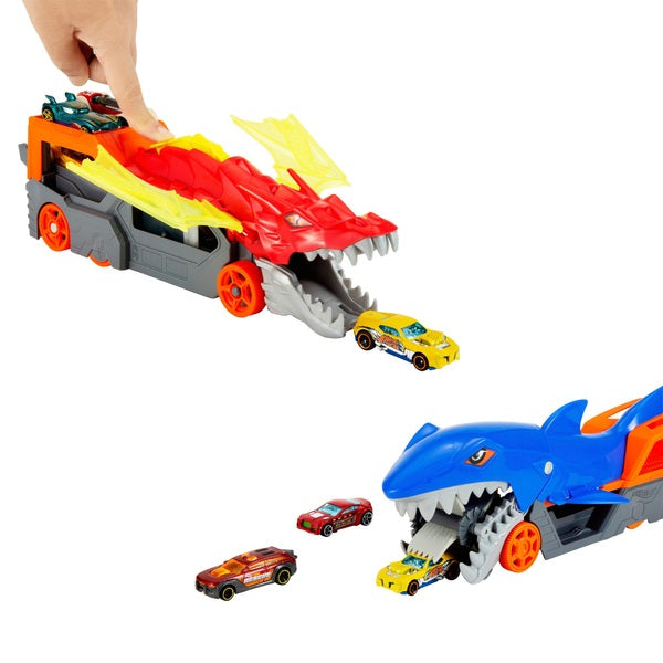 Hot Wheels City Battling Creature Transports Playsets and Vehicles