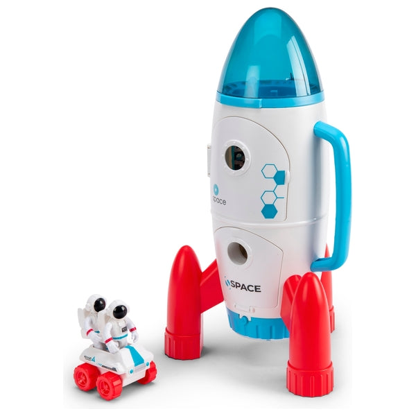 Space Rocket & Crew Playset Toy With Light And Sound