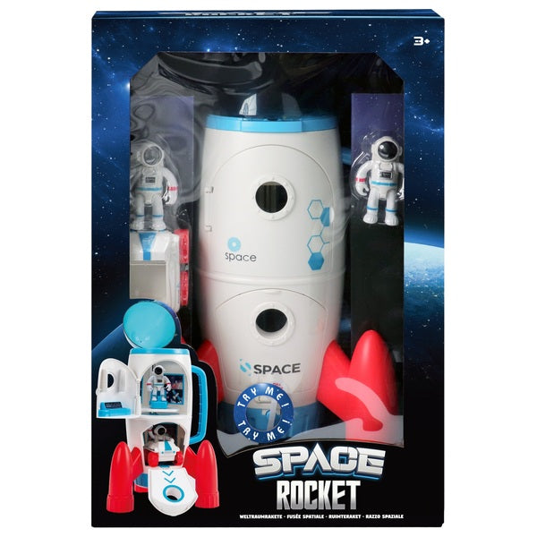 Space Rocket & Crew Playset Toy With Light And Sound