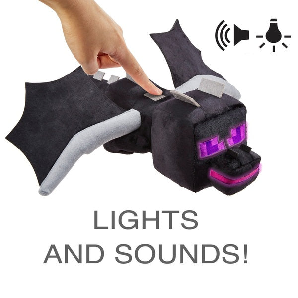 Minecraft Ender Dragon Lights and Sounds Plush Toy