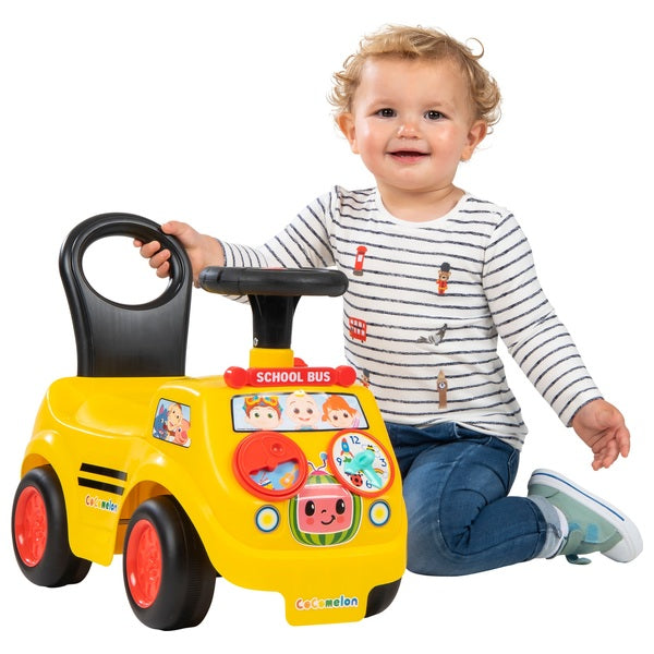 CoComelon Lights and Sounds Activity School Bus Ride-On