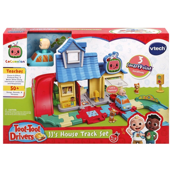 VTech Toot-Toot Drivers CoComelon JJ's House Track Set