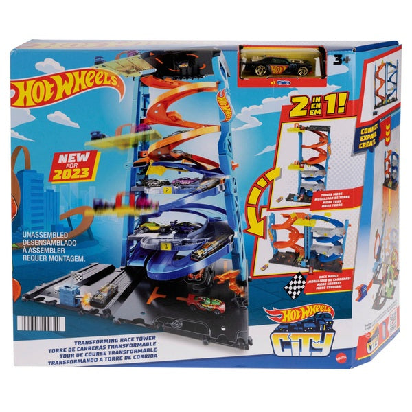 Hot Wheels City Transforming Race Tower Set