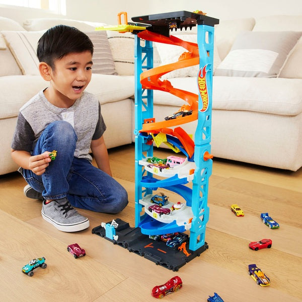 Hot Wheels City Transforming Race Tower Set