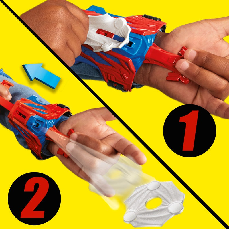 Marvel Spider-Man Web Slinging Armour Set with Mask and Blasters + Free Activity Book