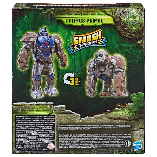 Transformers: Rise of the Beasts Smash Changer 23cm Optimus Primal Action Figure