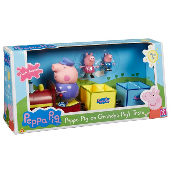 Peppa Pig Grandpa's Train and Carriage Set