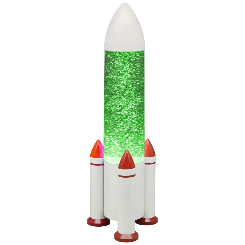 Colour Changing Rocket Glitter Lamp with USB