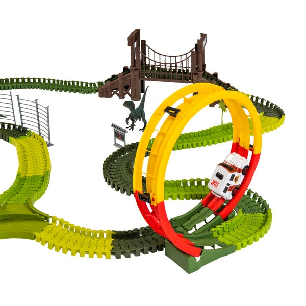 Kids Jurassic Park Track Loop Playset For 3 Years +