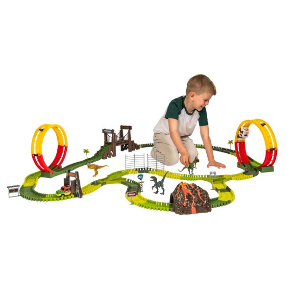 Kids Jurassic Park Track Loop Playset For 3 Years +