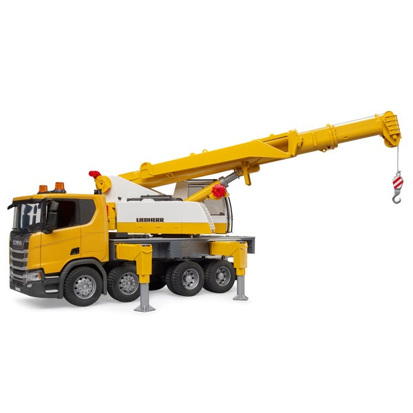 Bruder Light and Sound Scania Super 560R Liebherr Crane Truck Toy