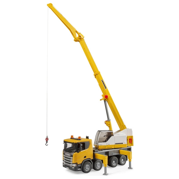 Bruder Light and Sound Scania Super 560R Liebherr Crane Truck Toy