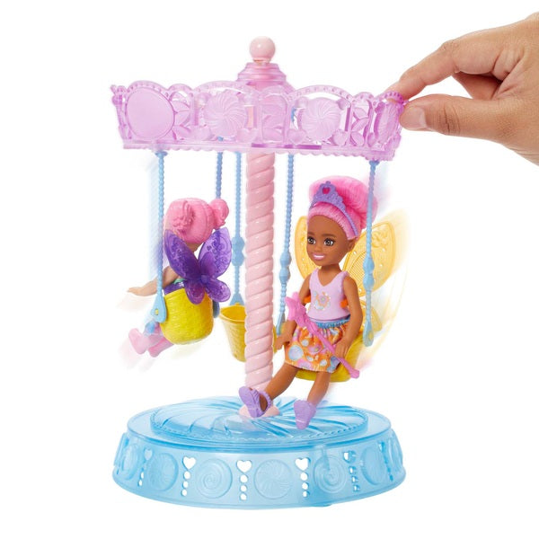 Barbie Chelsea Dolls with Fairytale Playset, Treehouse and Carousel