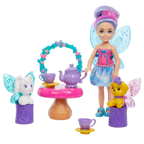 Barbie Chelsea Dolls with Fairytale Playset, Treehouse and Carousel