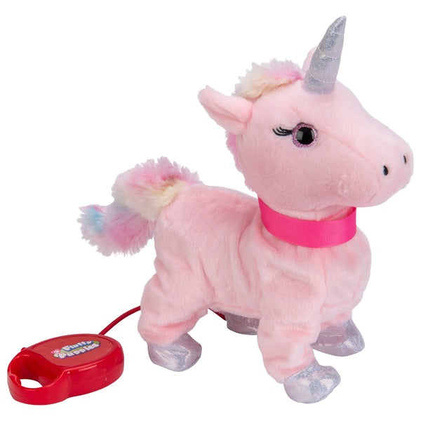 Fluffy Walking Unicorn Plush