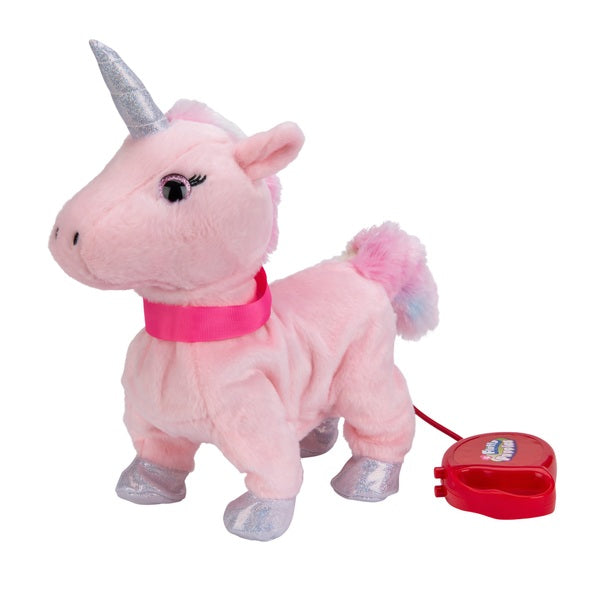 Fluffy Walking Unicorn Plush