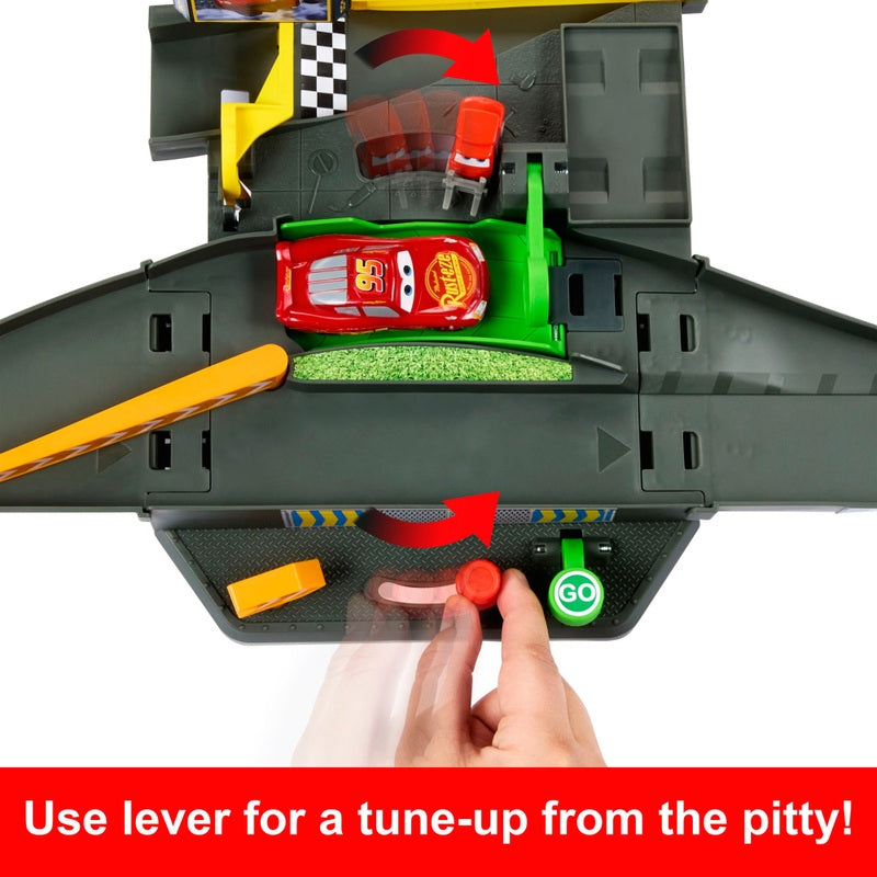 Disney Cars Piston Cup Speedway Playset + Free Activity Book