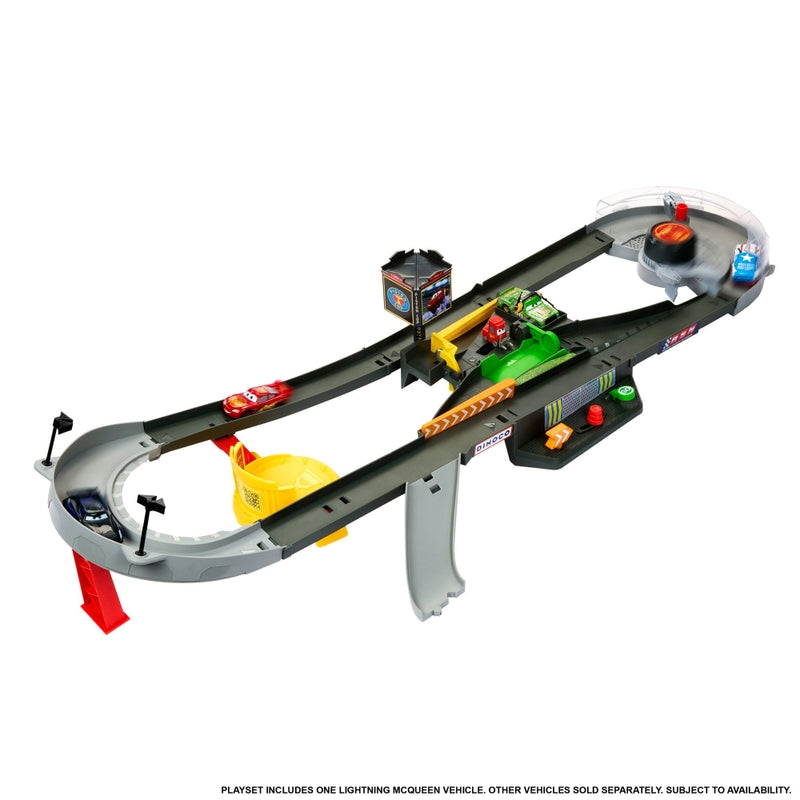 Disney Cars Piston Cup Speedway Playset + Free Activity Book