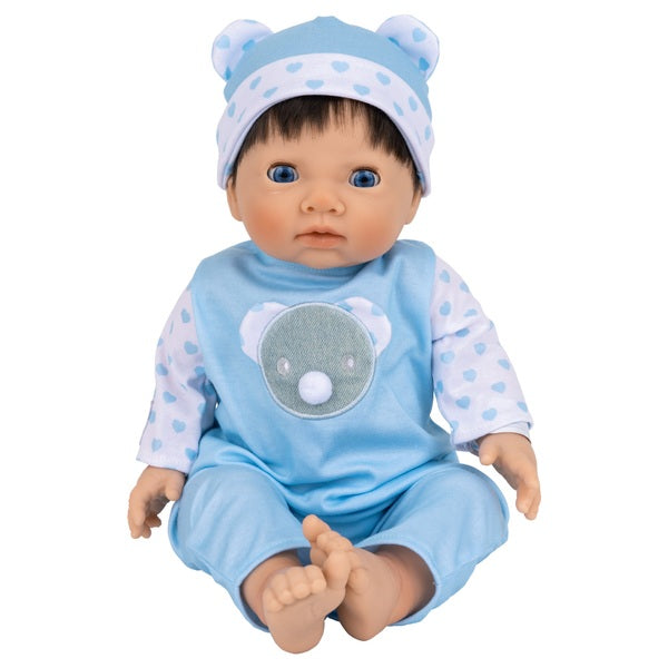 Tiny Treasures Doll in Blue Bear Outfit 44cm