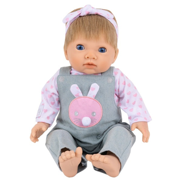 Tiny Treasures Doll in Pink Bunny Outfit 44cm