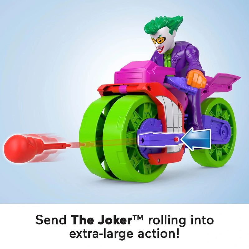 Imaginext DC Super Friends The Joker XL Figure and Laff Cycle Vehicle Set