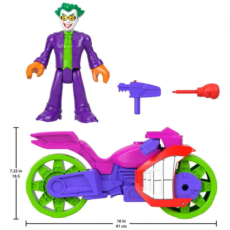 Imaginext DC Super Friends The Joker XL Figure and Laff Cycle Vehicle Set