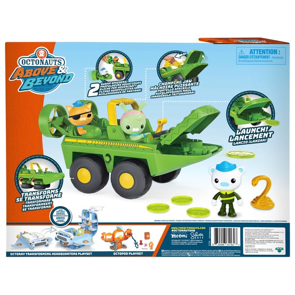 Octonauts Above & Beyond Gup-K & Captain Barnacle Swamp Speeder