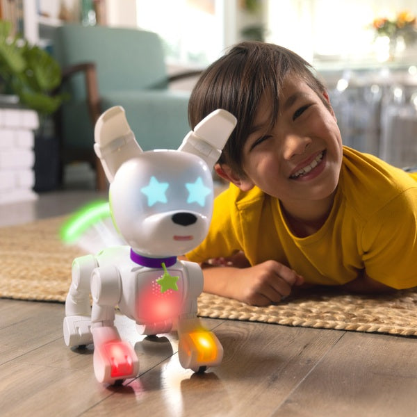 DOG-E Interactive Robot Dog with Colourful LED Lights & 200+ Sounds & Reactions