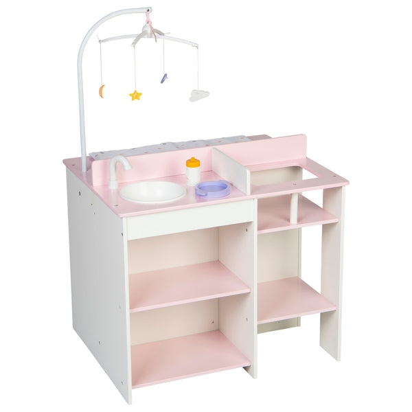 Wooden Nursery Dolls Changing Station Playset