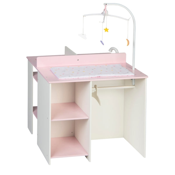 Wooden Nursery Dolls Changing Station Playset