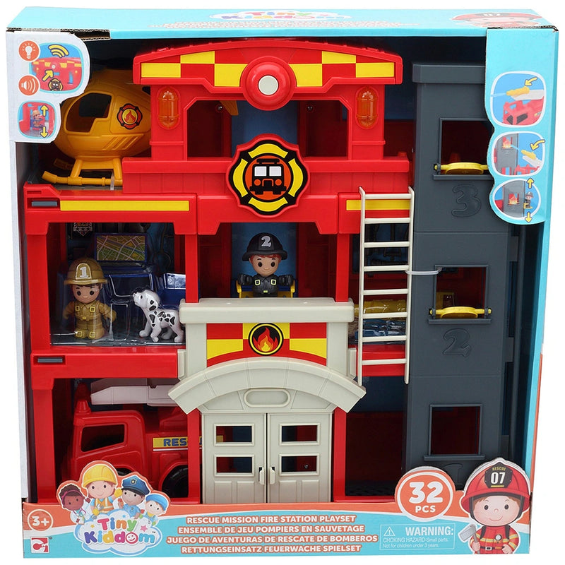 Big Steps Rescue Mission Fire Station Playset