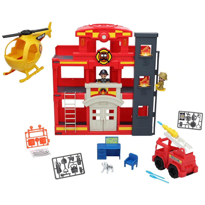 Big Steps Rescue Mission Fire Station Playset