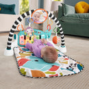 Fisher-Price Glow & Grow Kick & Play Piano Baby Gym Blue + Free Activity Book