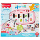 Fisher-Price Glow & Grow Kick & Play Piano Baby Gym Pink + Free Activity Book