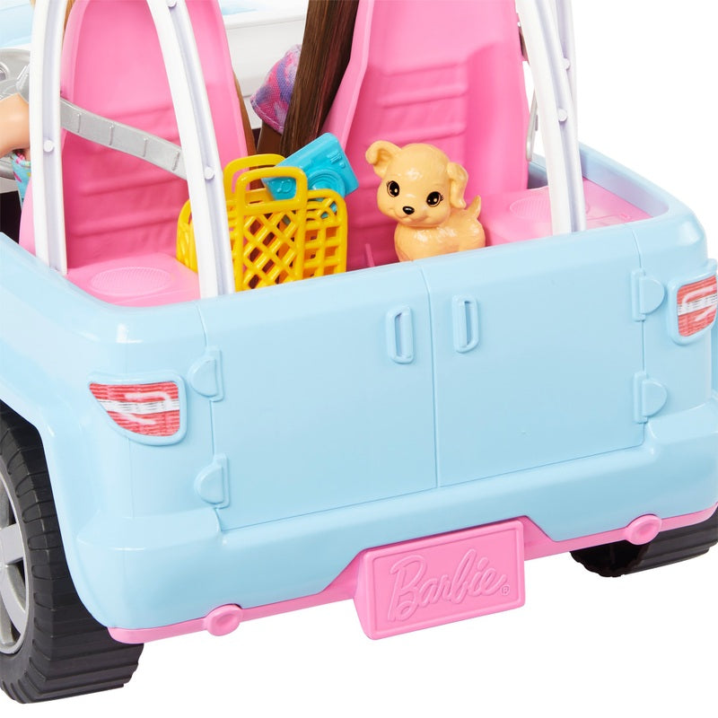 Barbie Jeep with Dolls & Accessories + Free Activity Book