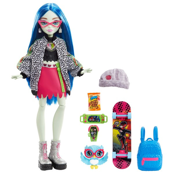 Monster High Ghoulia Yelps Doll with Pet and Accessories