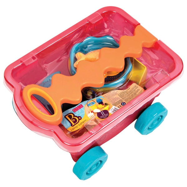 Battat Wagon & Beach Toys Wavy-Wagon Red