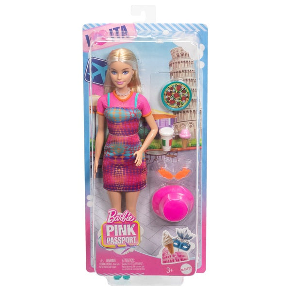 Barbie Pink Passport Italy Doll