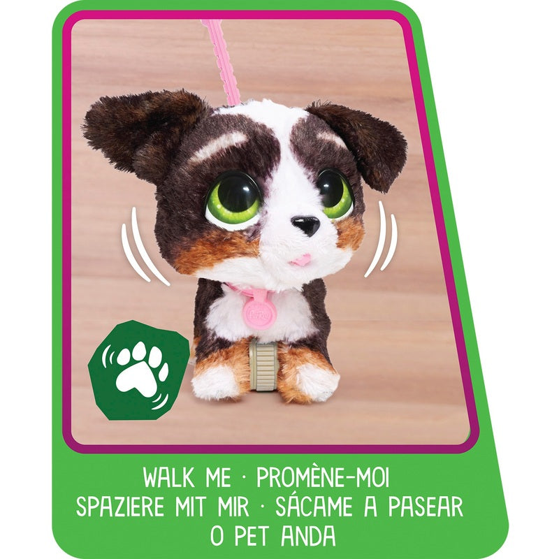 FurReal Walk-A-Lots Bernedoodle Interactive Plush Pet Toy + Free Activity Book